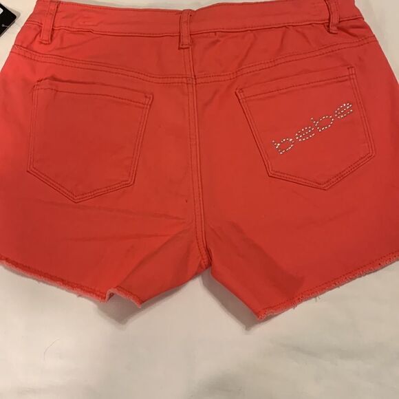 Bebe Size 30 orange distressed shorts. NWT - Picture 2 of 10